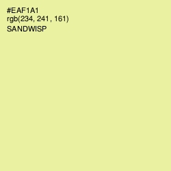 #EAF1A1 - Sandwisp Color Image