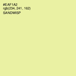 #EAF1A2 - Sandwisp Color Image