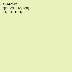 #EAF2BC - Fall Green Color Image