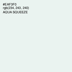 #EAF3F0 - Aqua Squeeze Color Image
