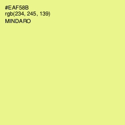 #EAF58B - Mindaro Color Image