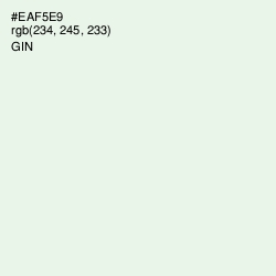 #EAF5E9 - Gin Color Image