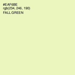 #EAF6BE - Fall Green Color Image