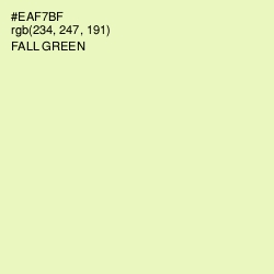 #EAF7BF - Fall Green Color Image