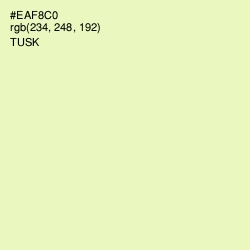 #EAF8C0 - Tusk Color Image