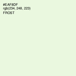 #EAF8DF - Frost Color Image