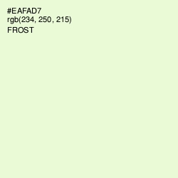 #EAFAD7 - Frost Color Image