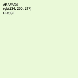 #EAFAD9 - Frost Color Image