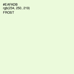 #EAFADB - Frost Color Image