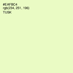 #EAFBC4 - Tusk Color Image