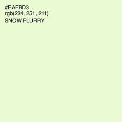 #EAFBD3 - Snow Flurry Color Image