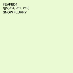 #EAFBD4 - Snow Flurry Color Image