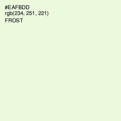 #EAFBDD - Frost Color Image
