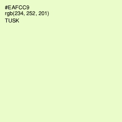 #EAFCC9 - Tusk Color Image