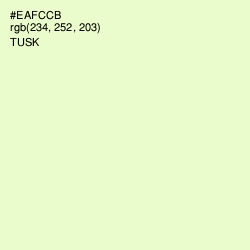 #EAFCCB - Tusk Color Image