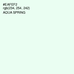 #EAFEF2 - Aqua Spring Color Image