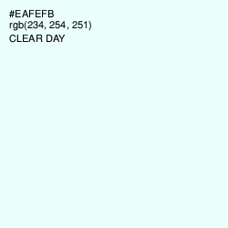 #EAFEFB - Clear Day Color Image