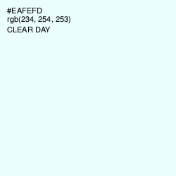 #EAFEFD - Clear Day Color Image