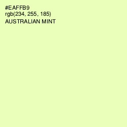 #EAFFB9 - Australian Mint Color Image