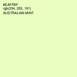 #EAFFBF - Australian Mint Color Image