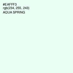 #EAFFF3 - Aqua Spring Color Image