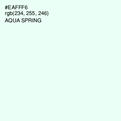 #EAFFF6 - Aqua Spring Color Image