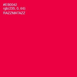 #EB0042 - Razzmatazz Color Image