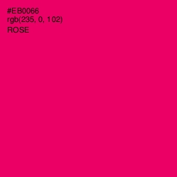 #EB0066 - Rose Color Image