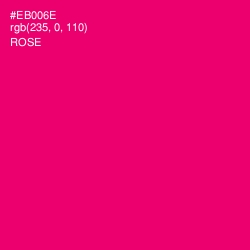 #EB006E - Rose Color Image