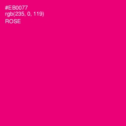 #EB0077 - Rose Color Image