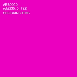 #EB00C0 - Shocking Pink Color Image