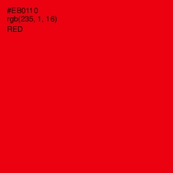 #EB0110 - Red Color Image