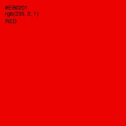 #EB0201 - Red Color Image