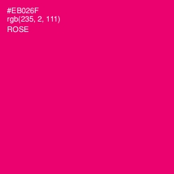 #EB026F - Rose Color Image