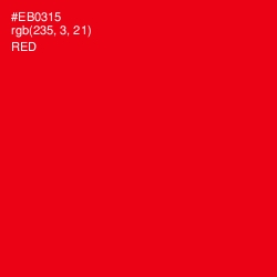 #EB0315 - Red Color Image