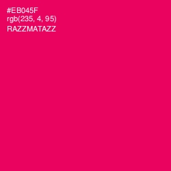 #EB045F - Razzmatazz Color Image