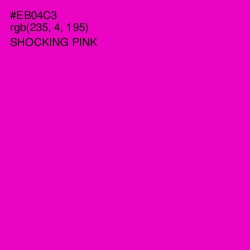 #EB04C3 - Shocking Pink Color Image