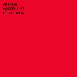 #EB0629 - Red Ribbon Color Image