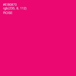 #EB0870 - Rose Color Image