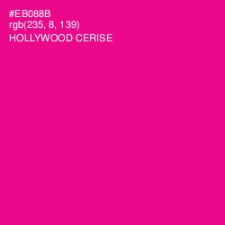 #EB088B - Hollywood Cerise Color Image