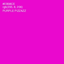 #EB08CE - Purple Pizzazz Color Image
