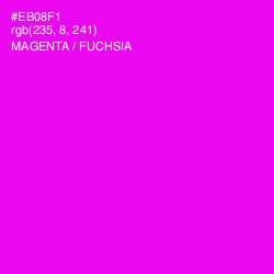 #EB08F1 - Magenta / Fuchsia Color Image