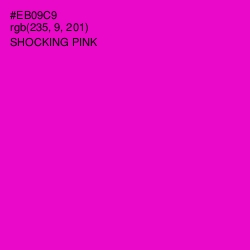 #EB09C9 - Shocking Pink Color Image