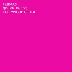 #EB0AA3 - Hollywood Cerise Color Image