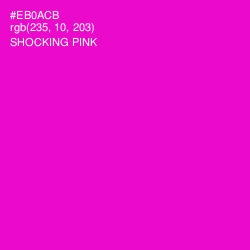 #EB0ACB - Shocking Pink Color Image