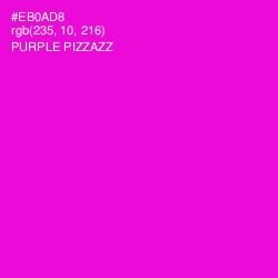 #EB0AD8 - Purple Pizzazz Color Image