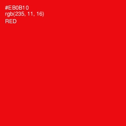 #EB0B10 - Red Color Image