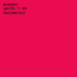 #EB0B50 - Razzmatazz Color Image