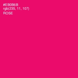 #EB0B6B - Rose Color Image