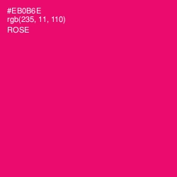 #EB0B6E - Rose Color Image